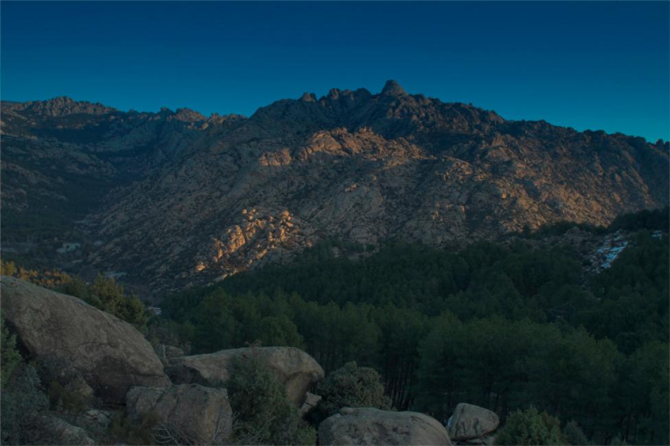 Amaneciendo en la Pedriza